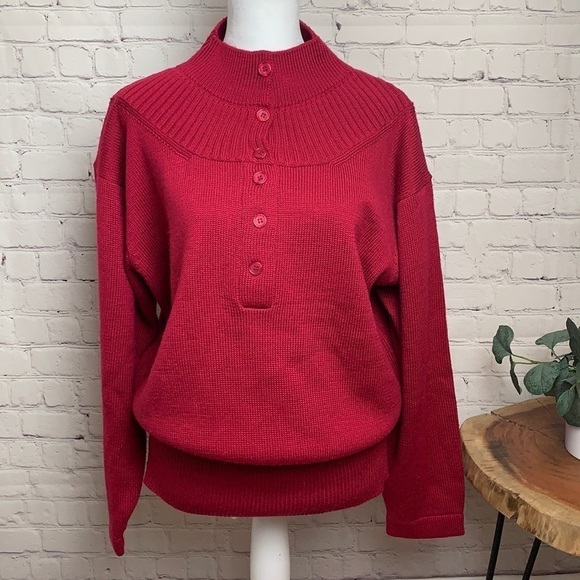 Vintage Michelle Stuart Sweater in Magenta - Picture 1 of 10